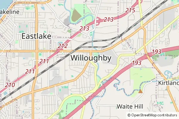 Mapa Willoughby