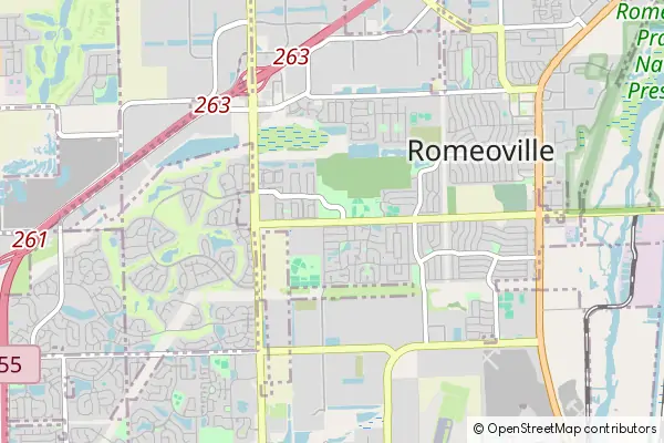 Mapa Romeoville