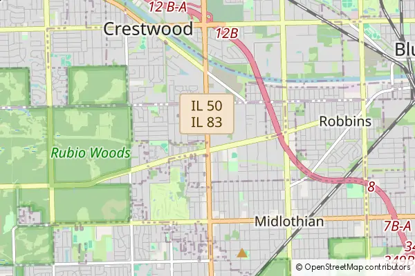 Mapa Crestwood