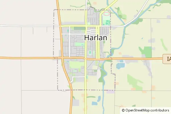 Mapa Harlan