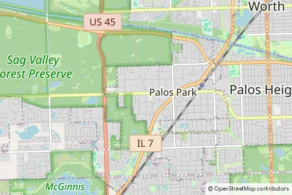 Mapa Palos Park