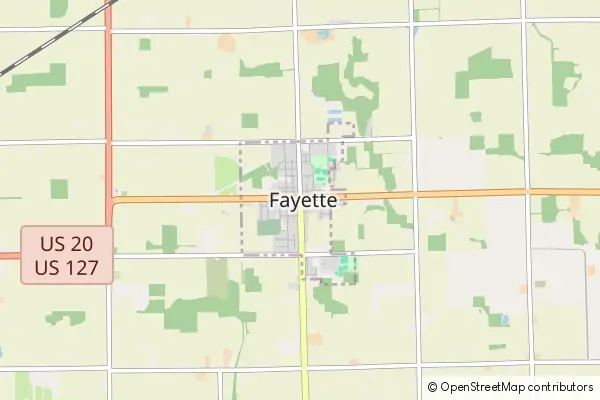 Mapa Fayette