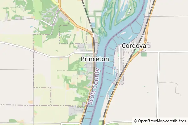 Mapa Princeton