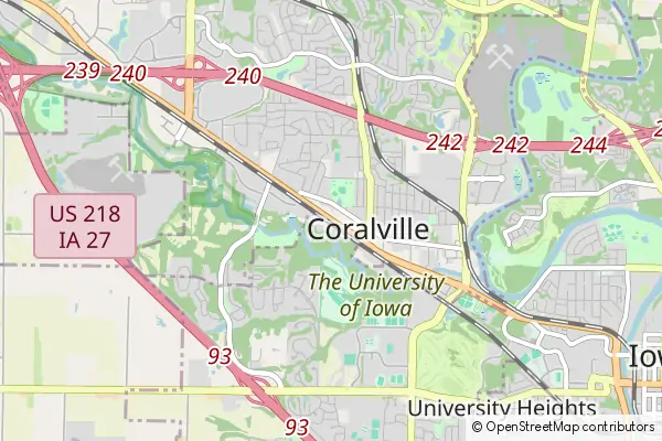 Mapa Coralville