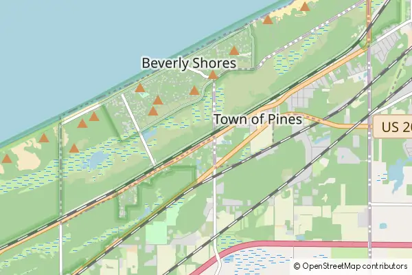 Mapa Beverly Shores