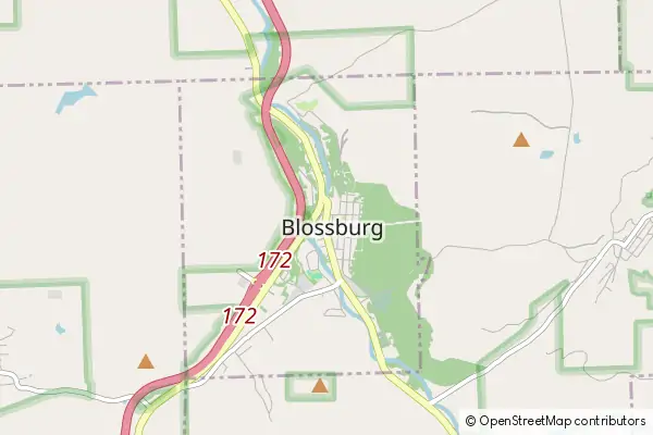 Mapa Blossburg