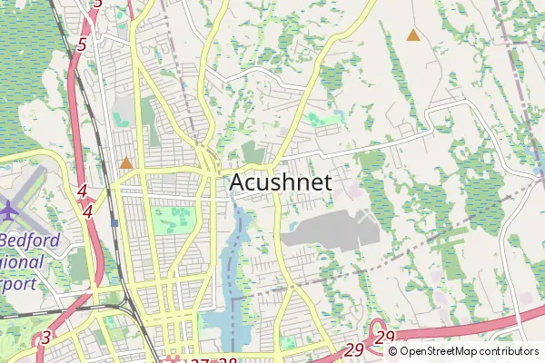 Mapa Acushnet