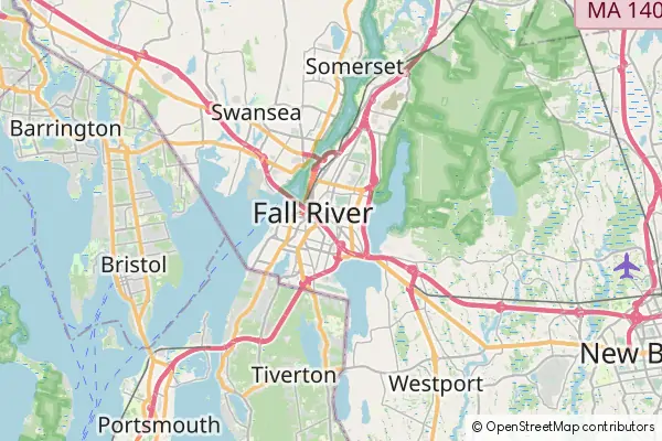 Mapa Fall River