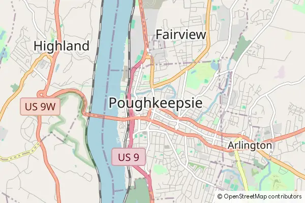 Mapa Poughkeepsie