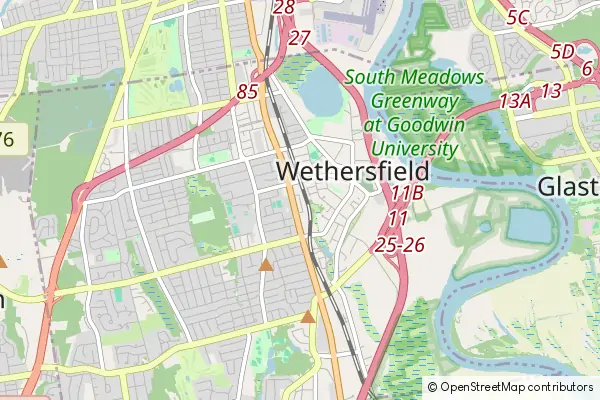 Mapa Wethersfield