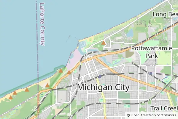 Mapa Michigan City