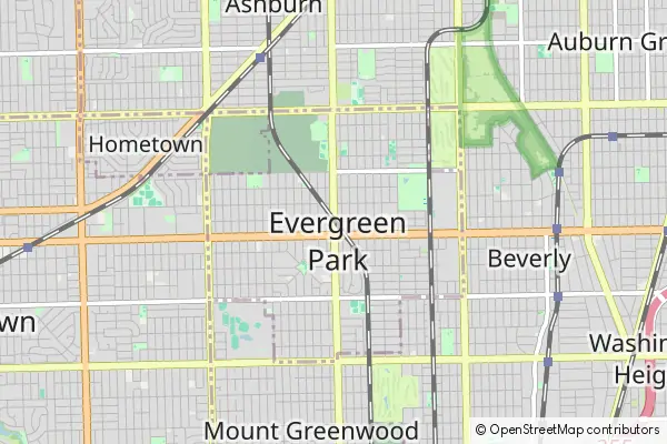 Mapa Evergreen Park