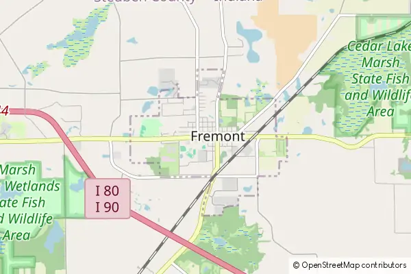 Mapa Fremont