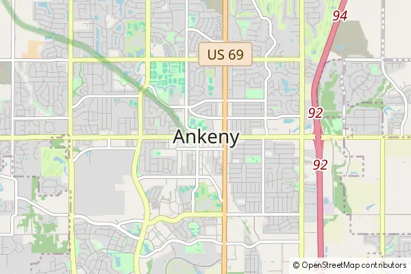 Mapa Ankeny