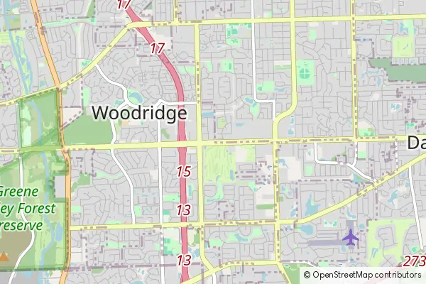 Mapa Woodridge