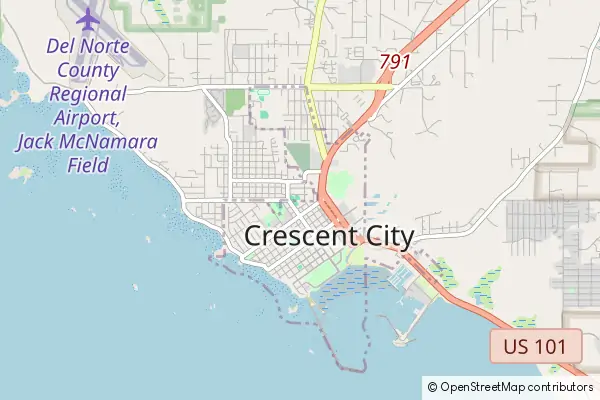 Mapa Crescent City