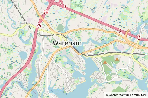 Mapa Wareham