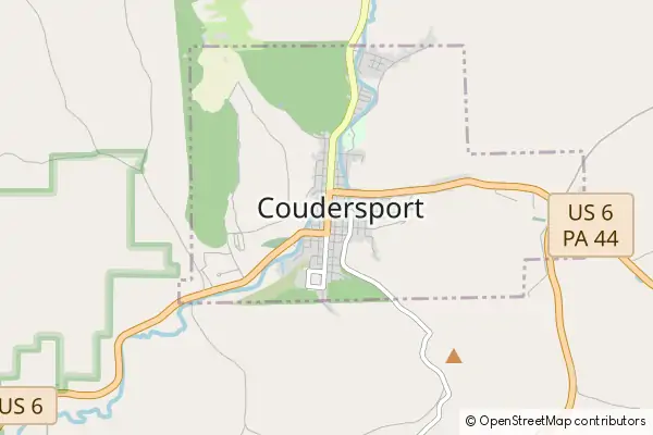 Mapa Coudersport