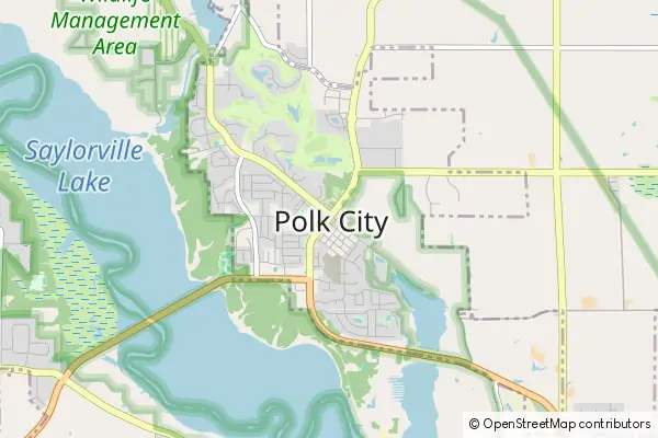 Mapa Polk City