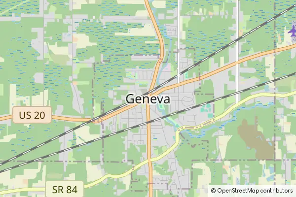 Mapa Geneva