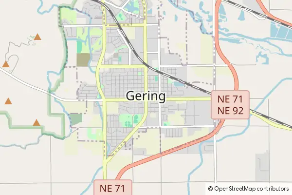 Mapa Gering