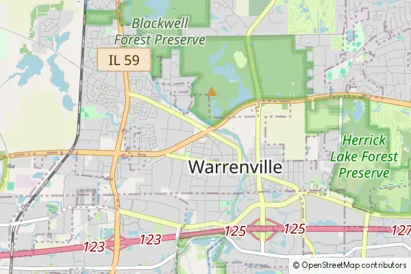 Mapa Warrenville