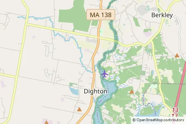 Mapa Dighton