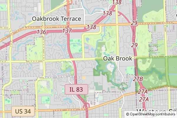 Mapa Oak Brook