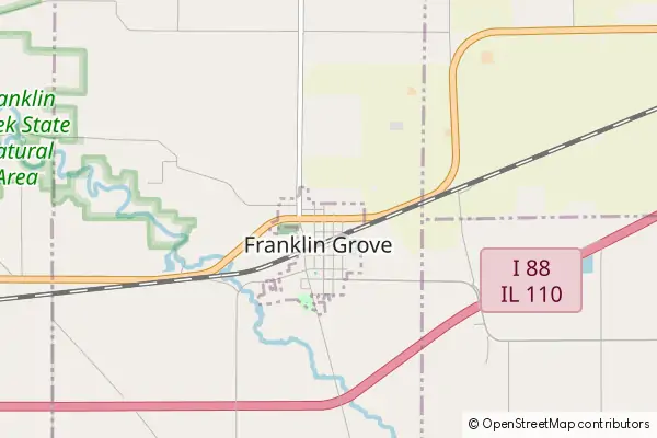 Mapa Franklin Grove