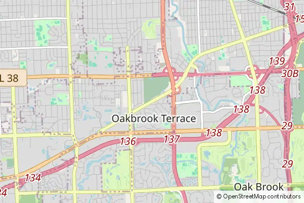 Mapa Oakbrook Terrace