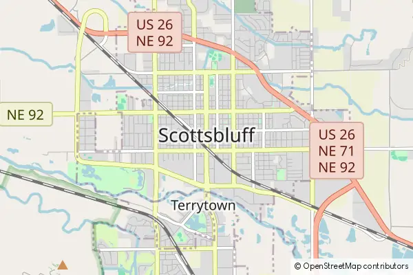 Mapa Scottsbluff