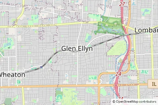 Mapa Glen Ellyn