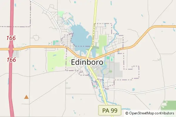 Mapa Edinboro