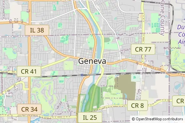 Mapa Geneva