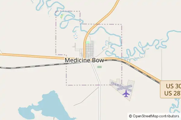 Mapa Medicine Bow