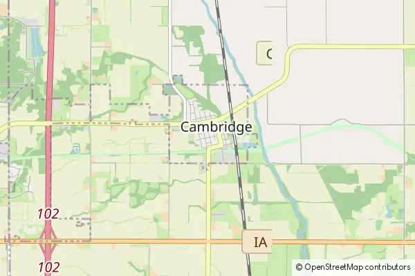 Mapa Cambridge