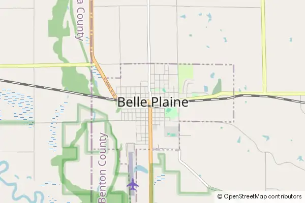 Mapa Belle Plaine