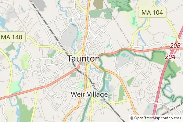 Mapa Taunton