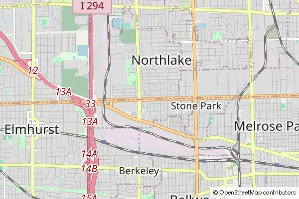 Mapa Northlake