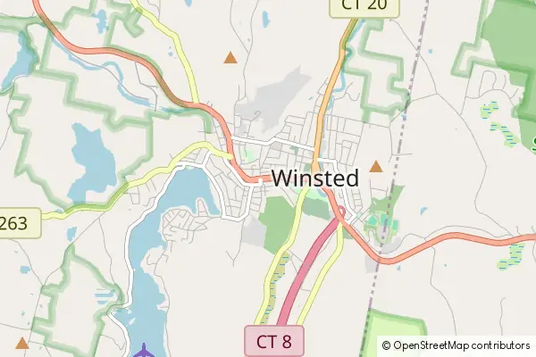 Mapa Winsted