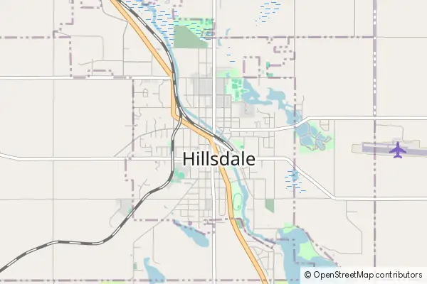 Mapa Hillsdale