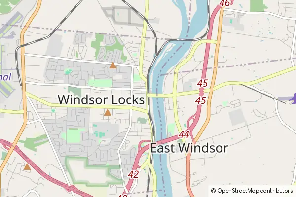 Mapa Windsor Locks