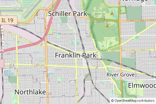 Mapa Franklin Park