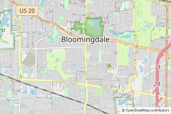 Mapa Bloomingdale