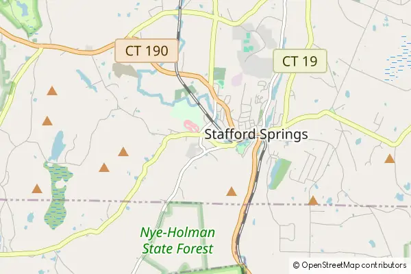 Mapa Stafford Springs