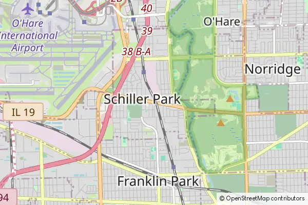 Mapa Schiller Park