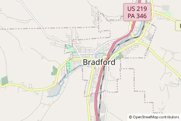 Mapa Bradford