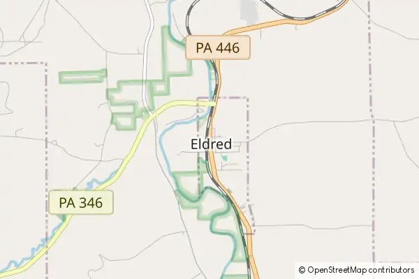 Mapa Eldred