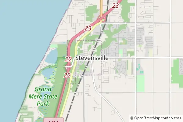 Mapa Stevensville