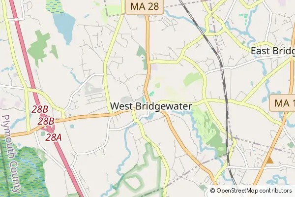 Mapa West Bridgewater